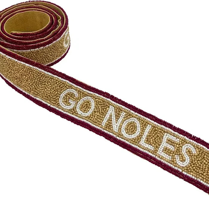 Bag Strap - Go Noles - Gold