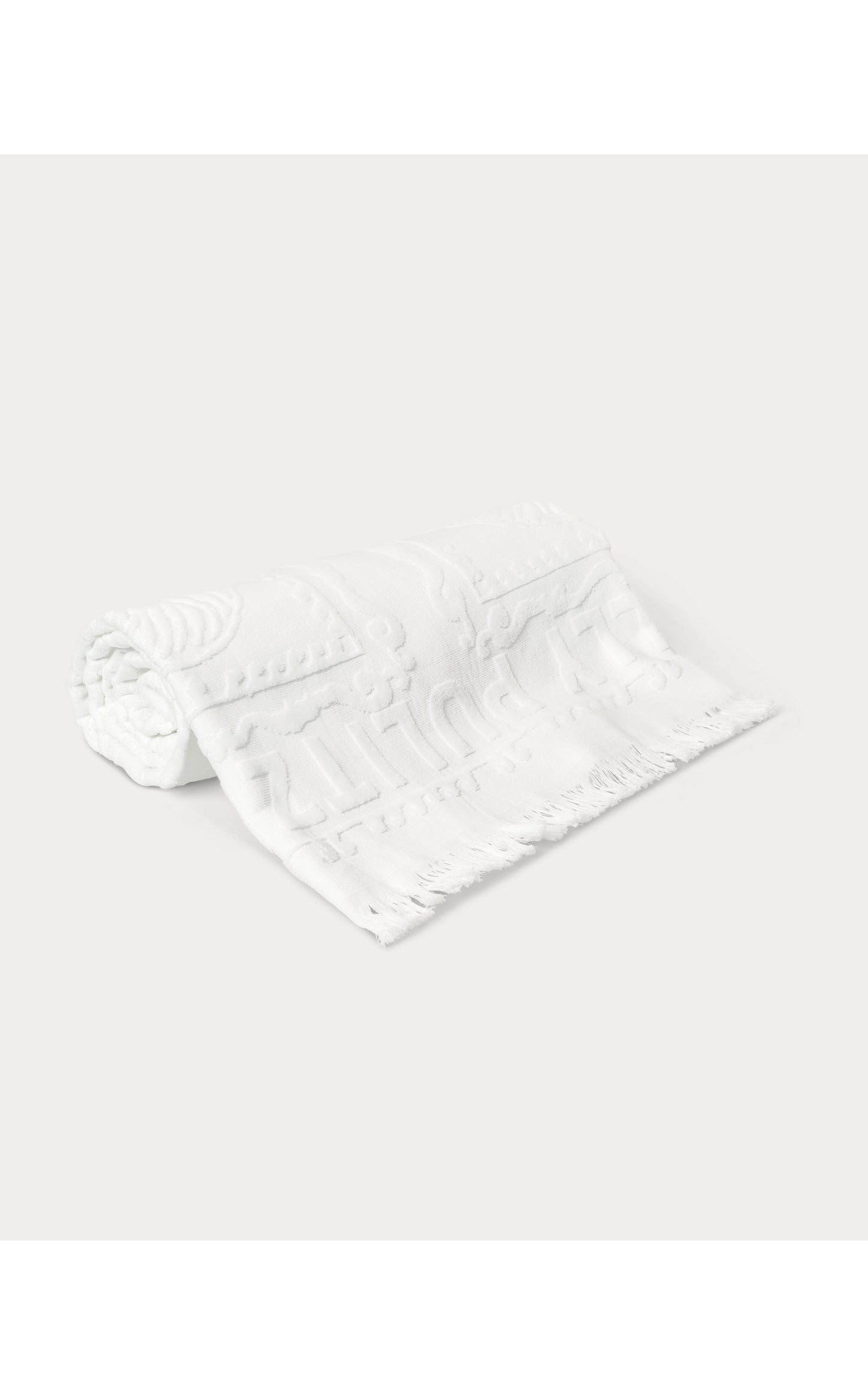 GWP JACQUARD BEACH TOWEL - RESORT WHITE SHELL SHINE ENGINEERED GWP JACQUARD TOWEL