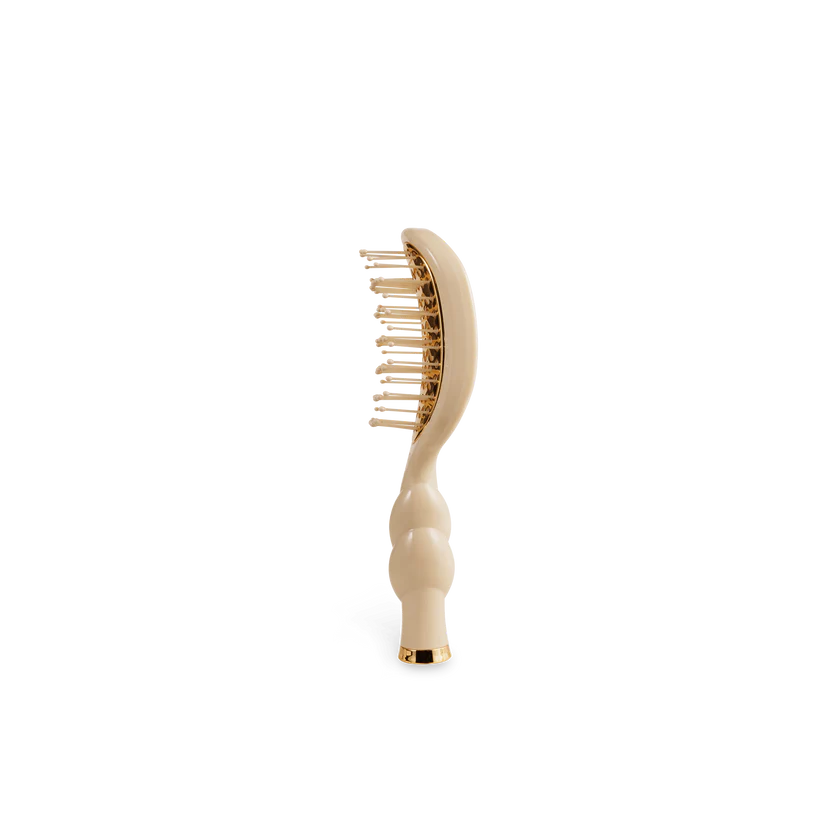 MINI VENTED HAIR BRUSH - TAN