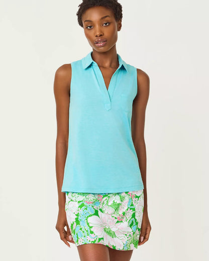DUNE SLEEVELESS POLO UPF