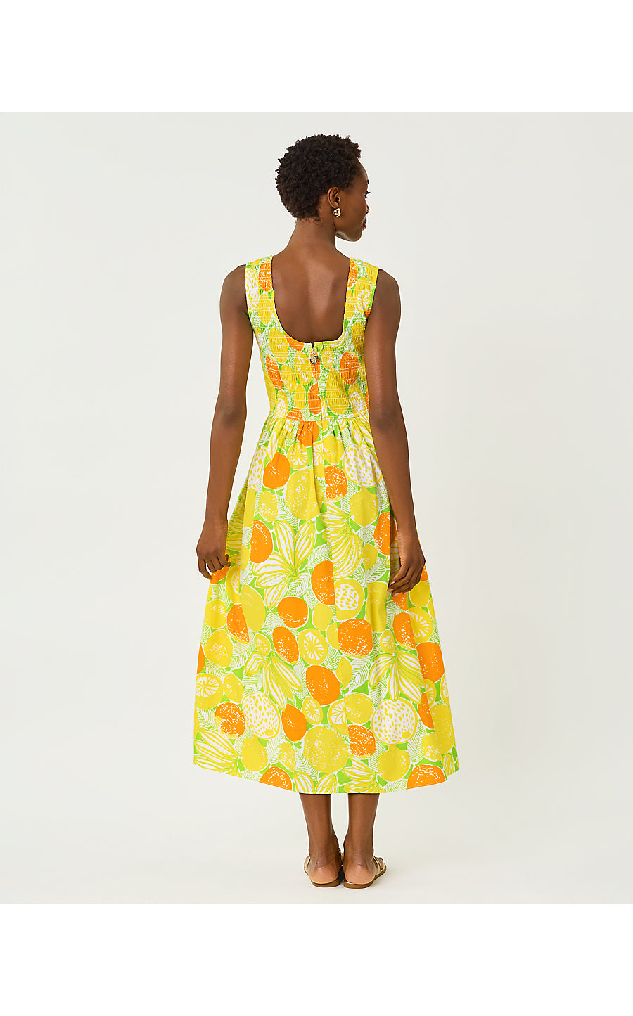 DAISEY SMOCKED MIDI DRESS