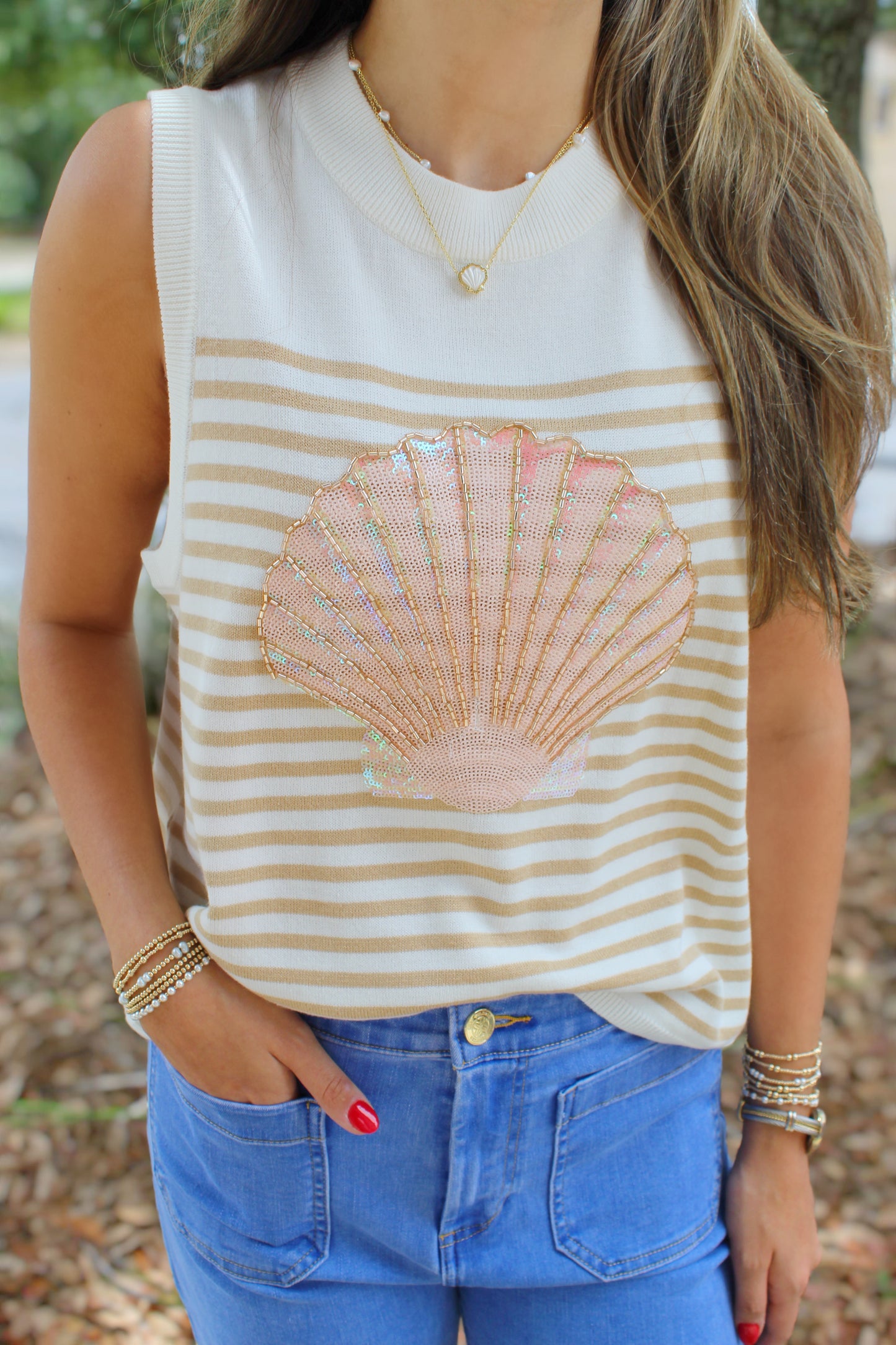Shell Knit Tank