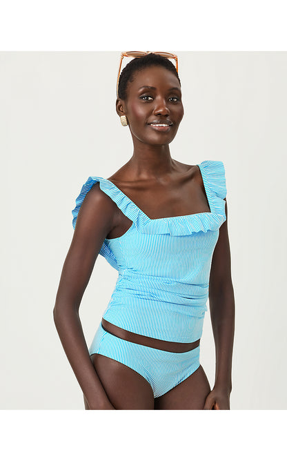 AEMMA RUFFLE TANKINI TOP