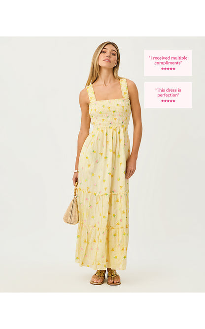HADLY SMOCKED MAXI DRESS