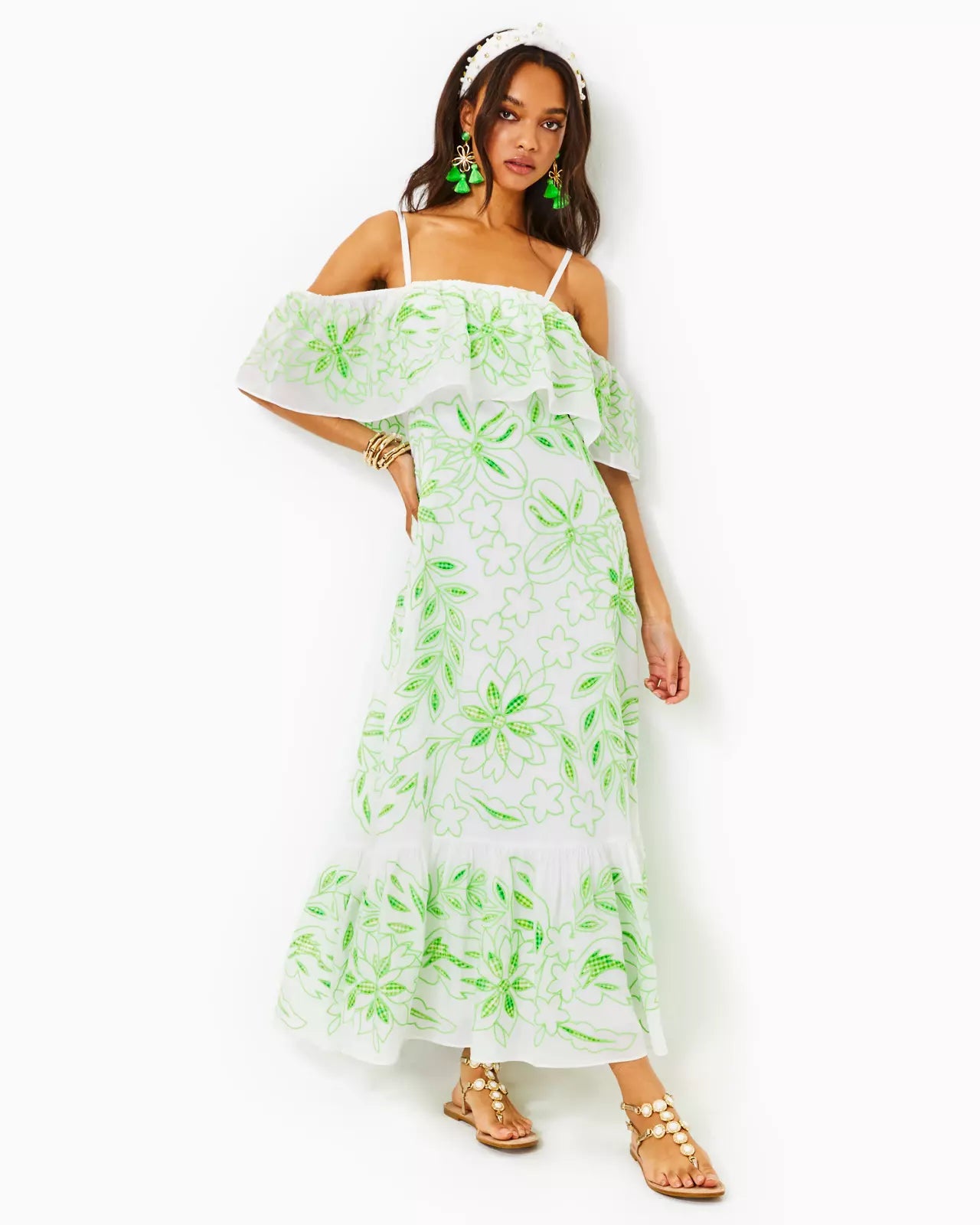 QUINLEE EMBROIDERED MAXI
